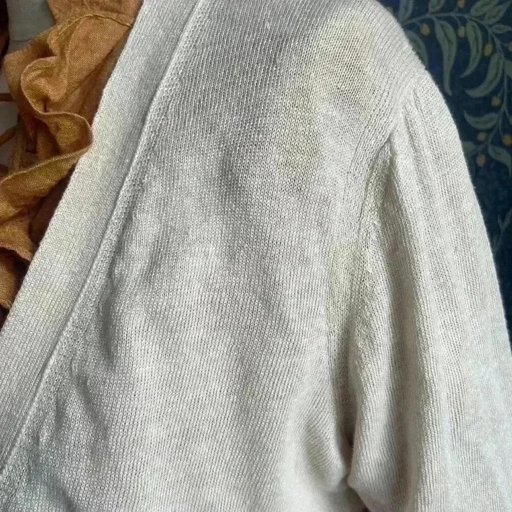 Lightweight Linen Knit Boyfriend Cardigan by Banana Republic - Picture 2 of 12